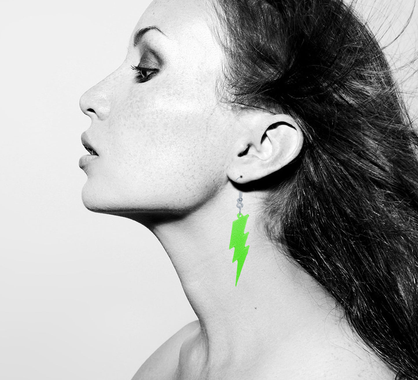 Lightning Bolt Earrings Glow In The Dark