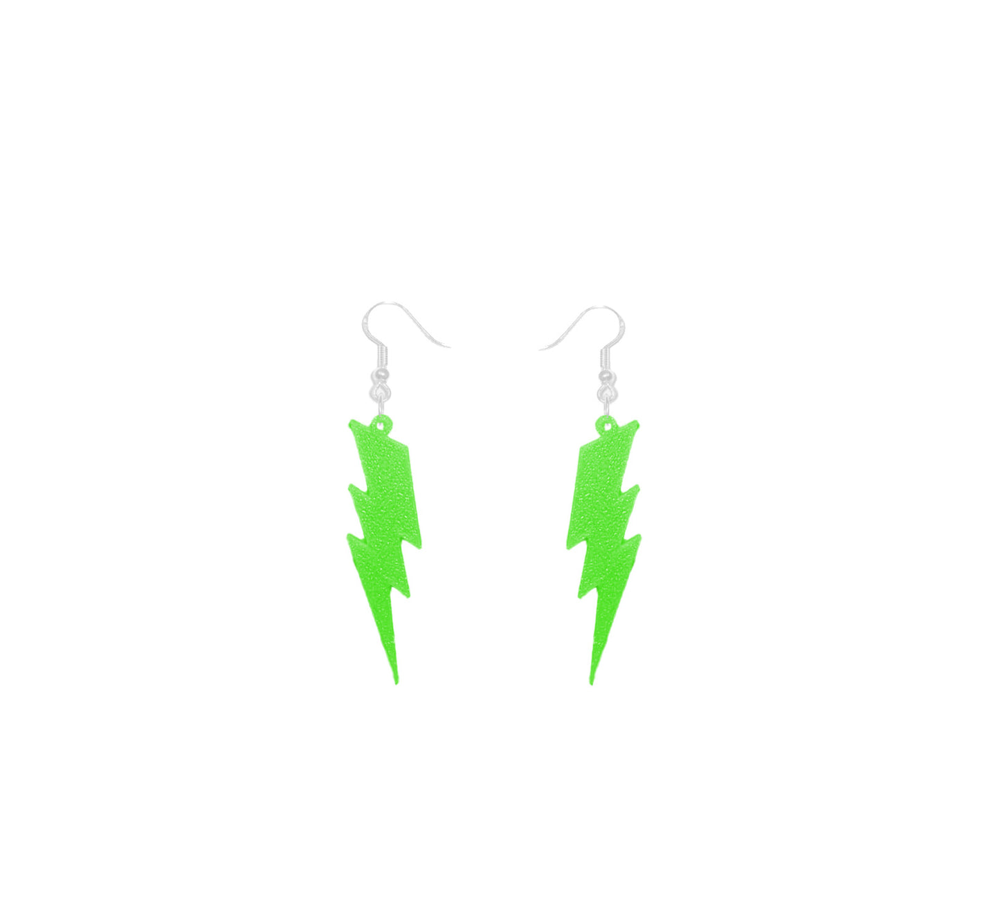 Lightning Bolt Earrings Glow In The Dark