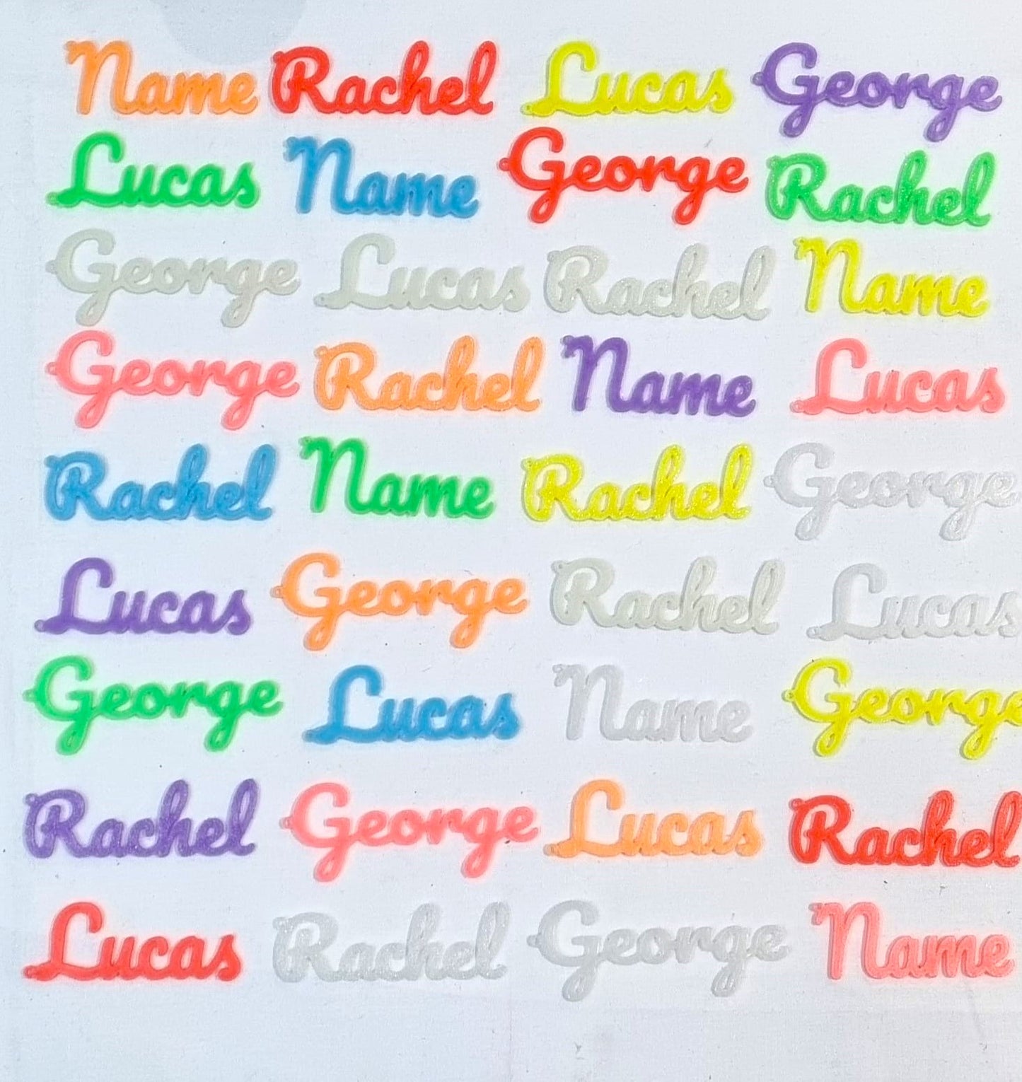 Glow In The Dark Personalised Name Keyring