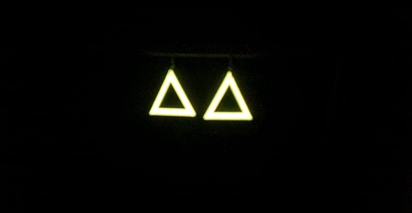 Triangle Hook Earrings Glow In Dark