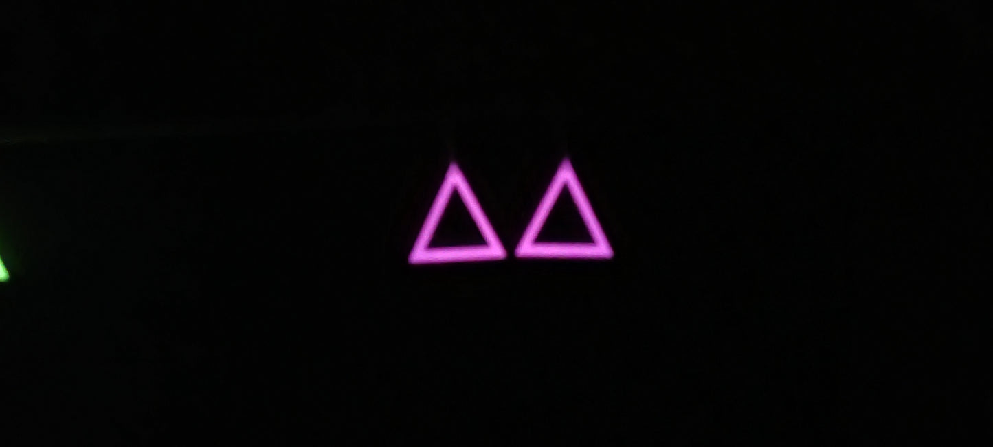 Triangle Hook Earrings Glow In Dark