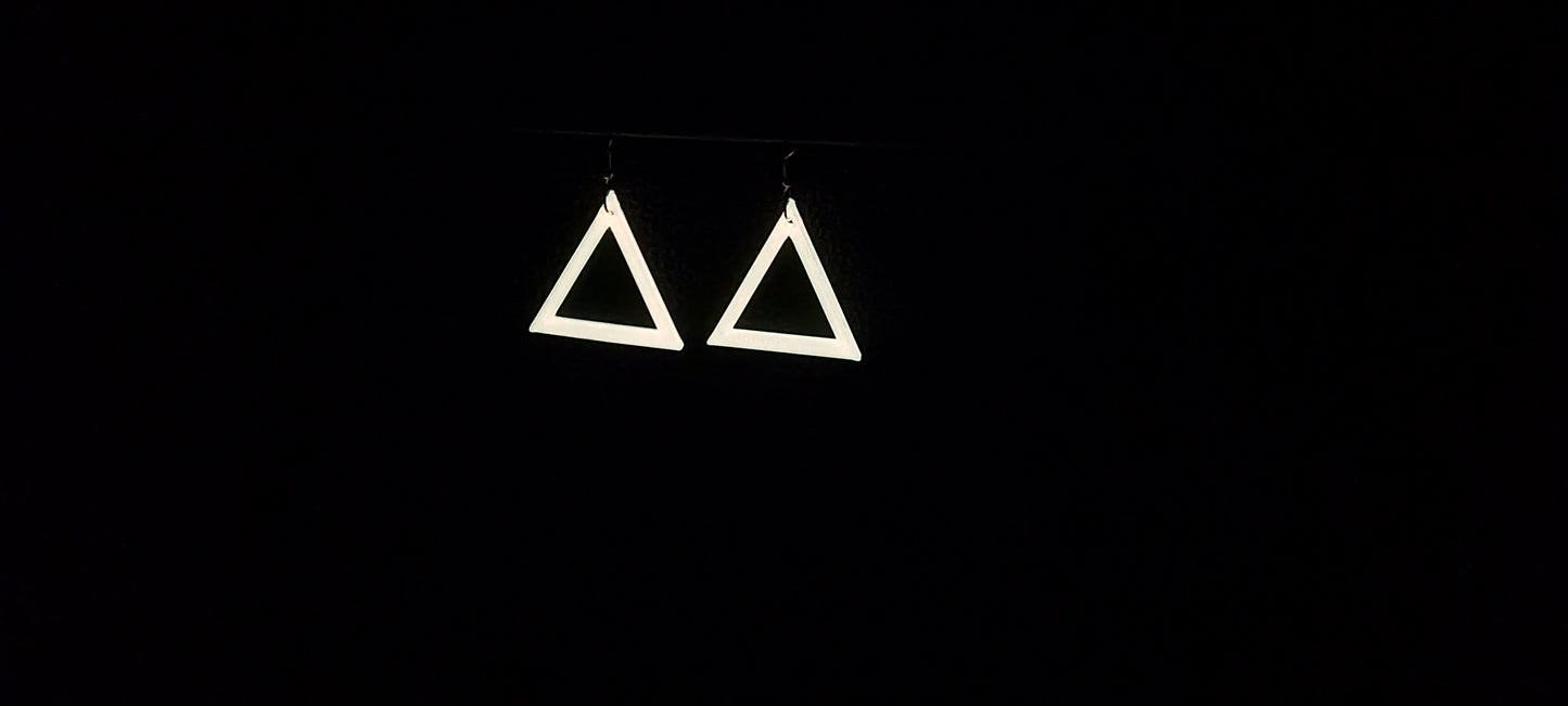 Triangle Hook Earrings Glow In Dark