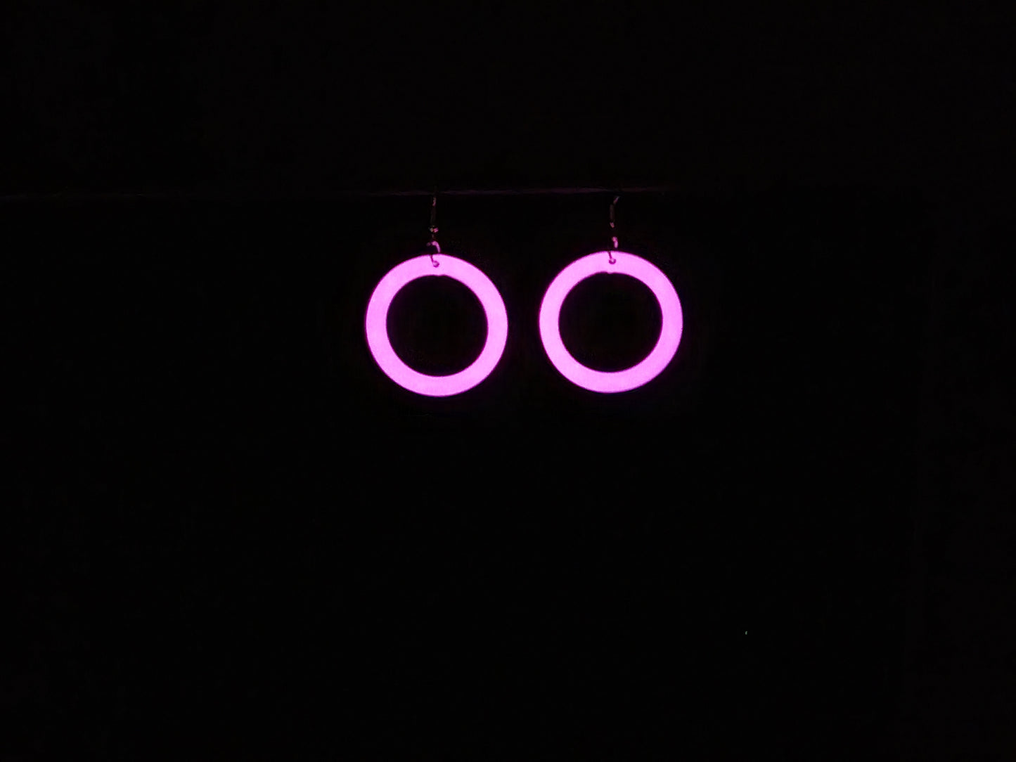 Circle Hoop Earrings Glow In The Dark