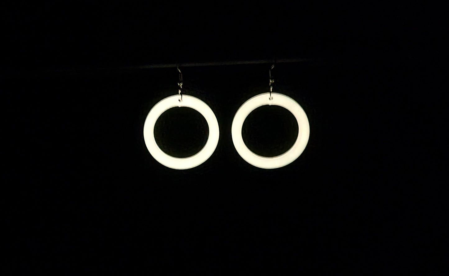 Circle Hoop Earrings Glow In The Dark