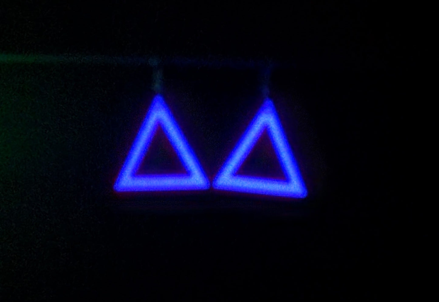 Triangle Hook Earrings Glow In Dark