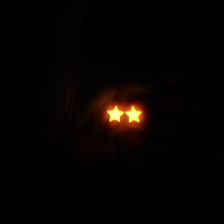 Glow In The Dark Star Stud Earrings