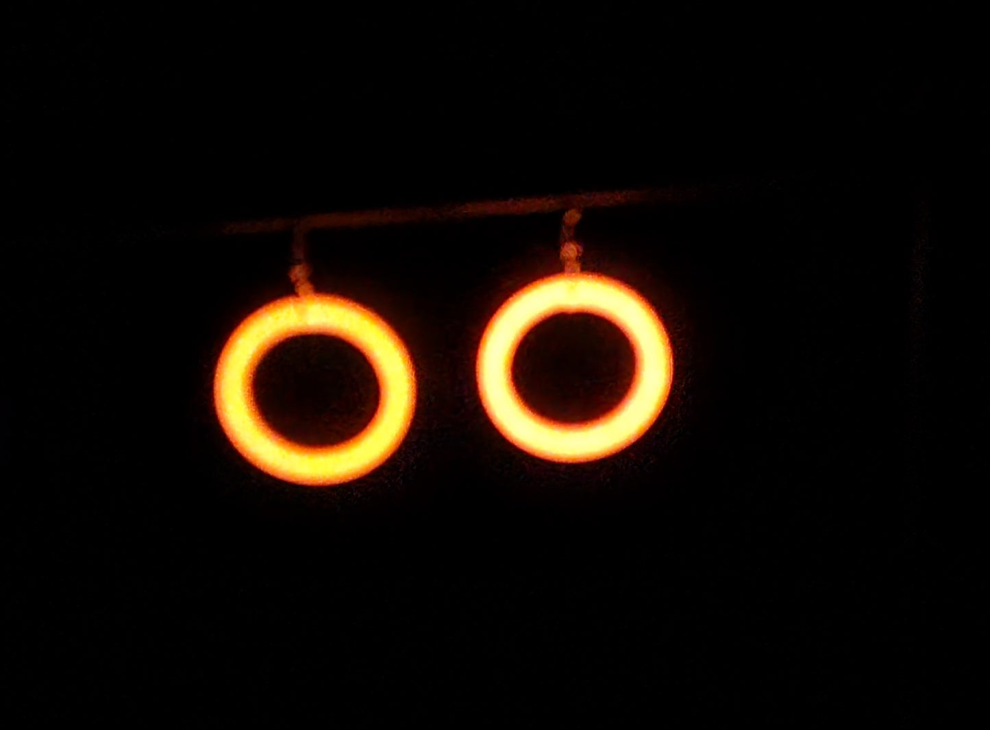 Circle Hoop Earrings Glow In The Dark