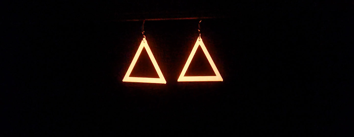 Triangle Hook Earrings Glow In Dark