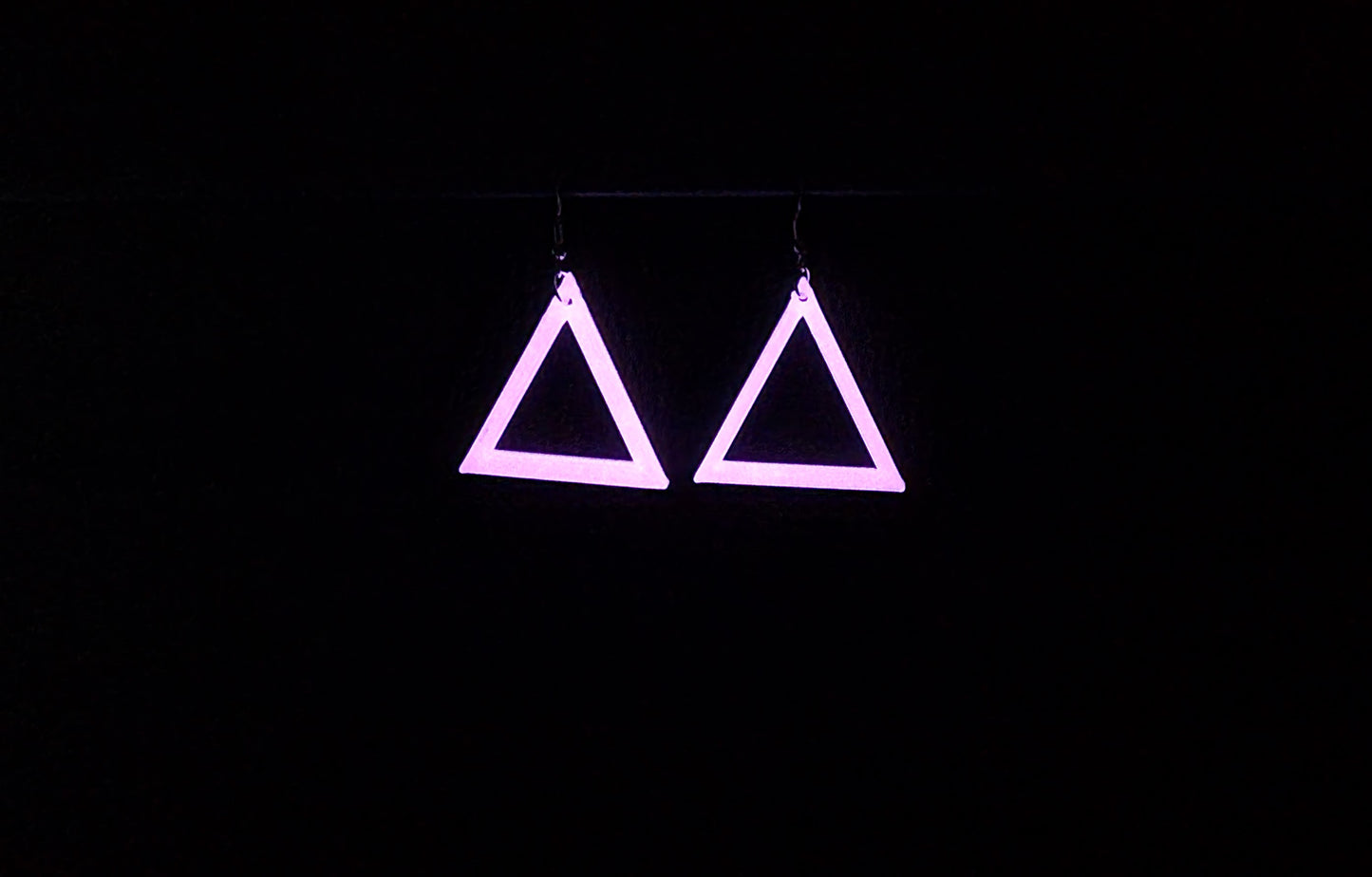 Triangle Hook Earrings Glow In Dark